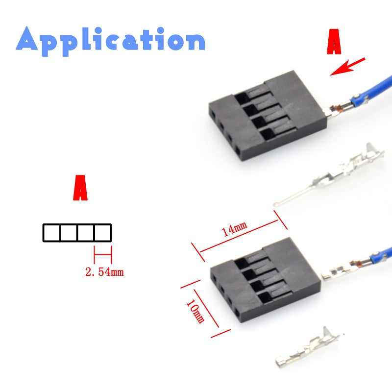 Gikfun 4 Pin Cable Housing for Female Connector Arduino Dupont (Pack of 100pcs) EK1119 - Image 3